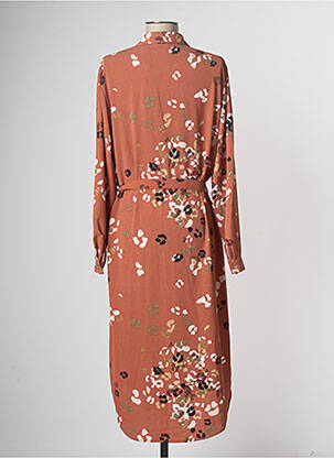 Robe mi-longue marron VERO MODA femme