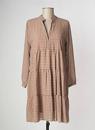 Robe mi-longue beige ZABAIONE femme