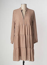 Robe mi-longue beige ZABAIONE femme