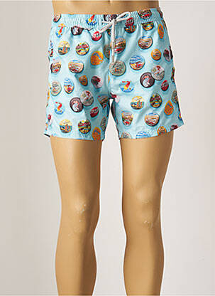 Short de bain bleu BRUCE & BUTLER  homme