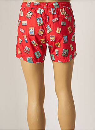 Short de bain rouge BRUCE & BUTLER  homme