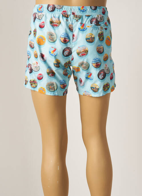Short de bain bleu BRUCE & BUTLER  pour homme