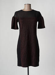 Robe mi-longue noir ASTRID BLACK LABEL femme