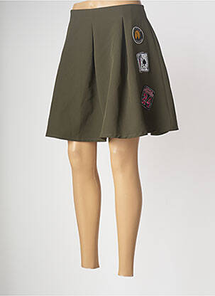Jupe courte vert LITTLE FORTUNE femme