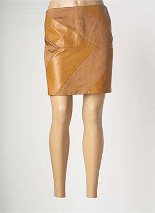 Jupe courte marron ASTRID BLACK LABEL femme