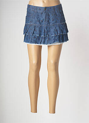 Jupe courte bleu ONLY femme