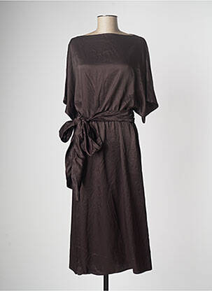 Ensemble robe marron ASTRID BLACK LABEL pour femme