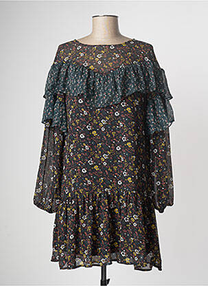 Robe mi-longue noir VILA femme