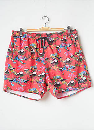Short de bain rouge BRUCE & BUTLER  homme