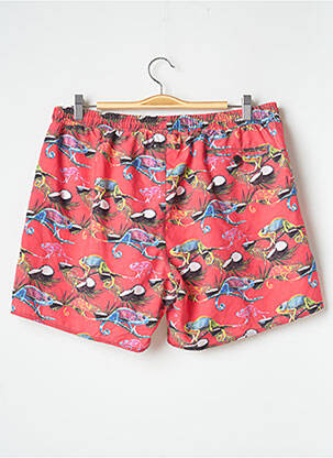 Short de bain rouge BRUCE & BUTLER  homme