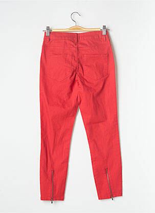 Jeans coupe slim rouge PIECES femme
