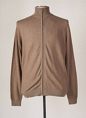 Gilet manches longues marron TOM TAILOR homme