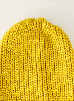 Chapeau jaune PIECES femme