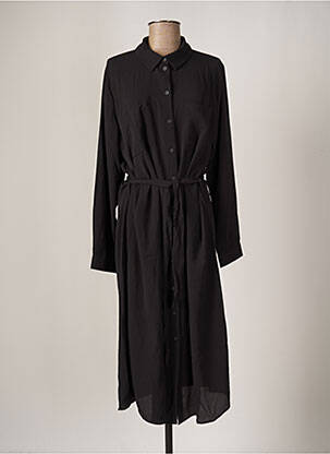 Robe mi-longue noir JACQUELINE DE YONG femme