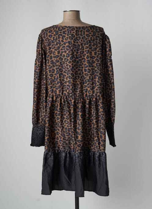 Robe mi-longue marron NÜ femme