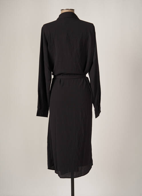 Robe mi-longue noir JACQUELINE DE YONG pour femme