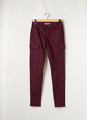 Pantalon cargo rouge VERO MODA femme