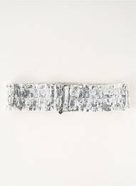 Ceinture argent PIECES femme