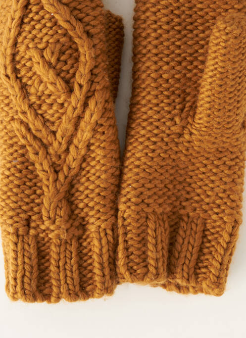 Gants marron PIECES pour femme
