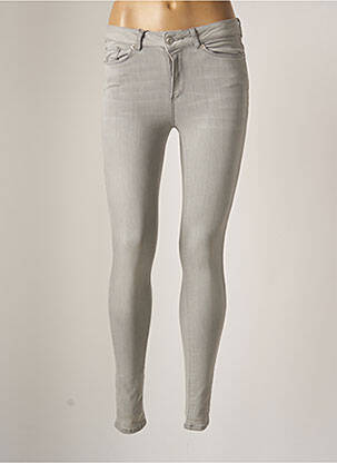Jeans coupe slim gris VERO MODA femme
