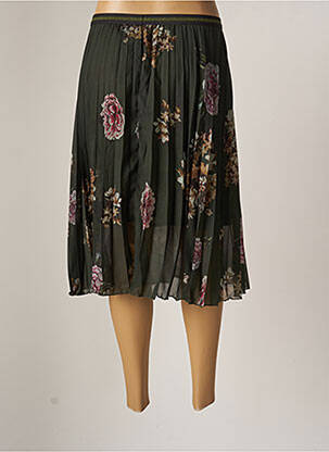 Jupe mi-longue vert DESIGUAL femme