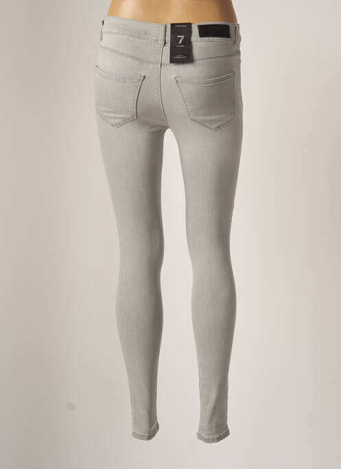 Jeans coupe slim gris VERO MODA pour femme