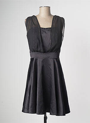 Robe mi-longue noir MORGAN femme