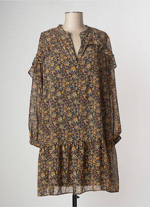 Robe mi-longue marron MANGO femme