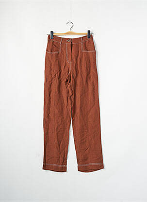 Pantalon large marron MANGO femme