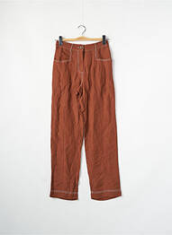 Pantalon large marron MANGO femme