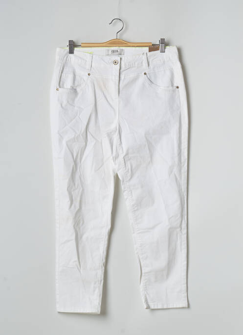 Pantalon slim blanc CECIL pour femme