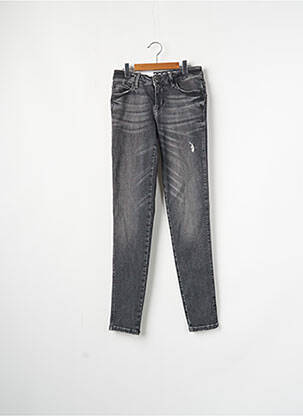 Jeans coupe slim gris GUESS femme