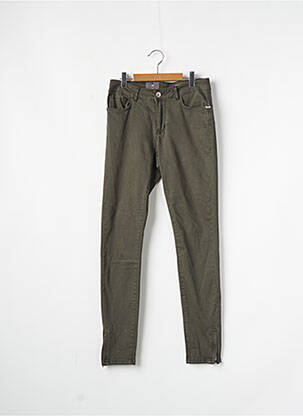 Pantalon slim vert VERO MODA femme
