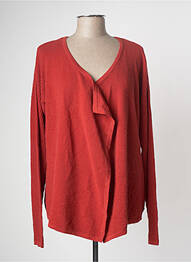 Gilet manches longues rouge GARCIA femme