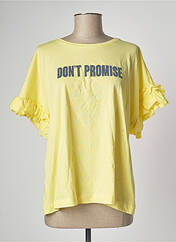 T-shirt jaune MANGO pour femme seconde vue