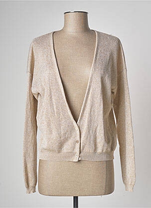Gilet manches longues beige BELLITA femme