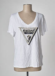 T-shirt blanc GUESS pour femme seconde vue