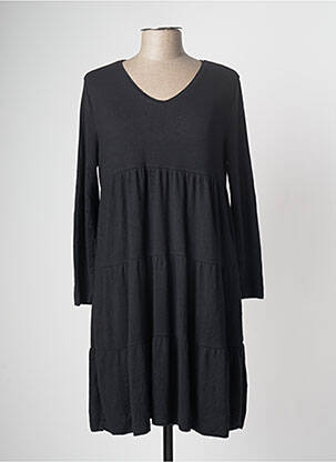 Robe mi-longue noir ZABAIONE femme