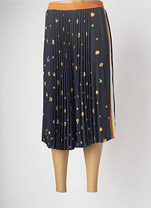 Jupe mi-longue bleu MANGO femme