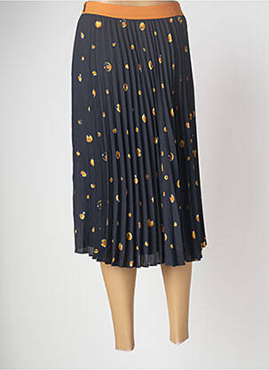Jupe mi-longue bleu MANGO femme