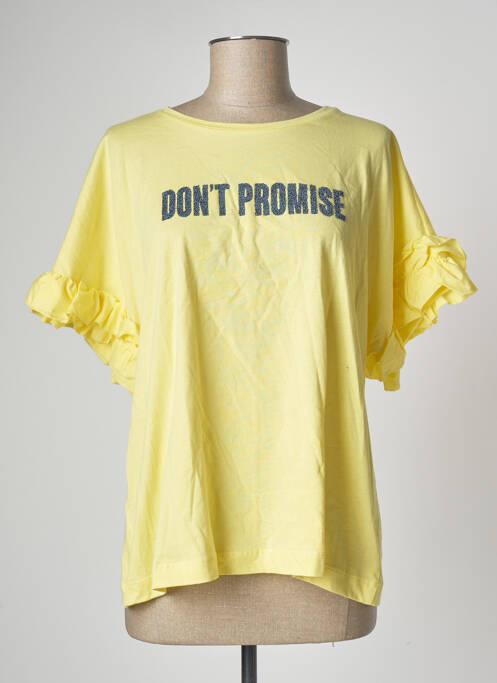 T-shirt jaune MANGO pour femme