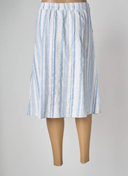 Jupe mi-longue bleu FRANSA pour femme