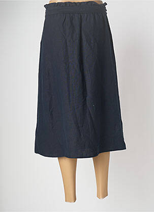Jupe mi-longue bleu SUPERDRY femme