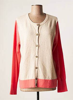 Gilet manches longues beige DEVERNOIS femme