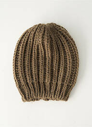Chapeau marron PIECES femme