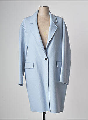 Manteau long bleu DEVERNOIS pour femme