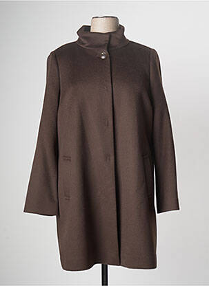 Manteau long marron DEVERNOIS femme