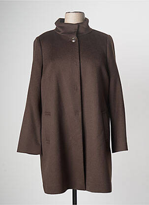 Manteau long marron DEVERNOIS pour femme