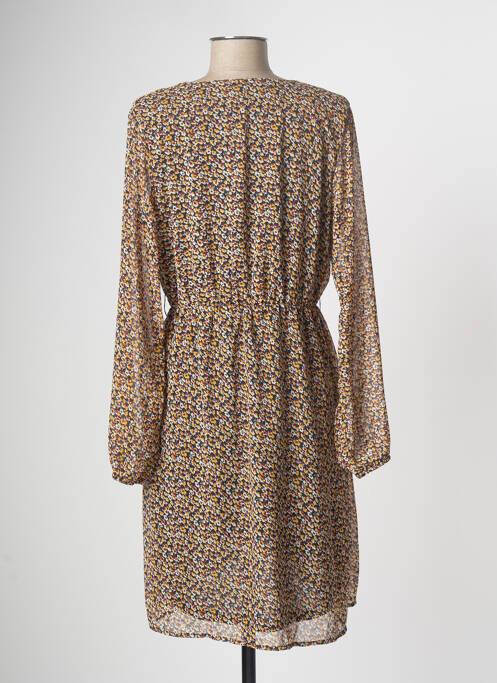 Robe mi-longue jaune ONLY pour femme