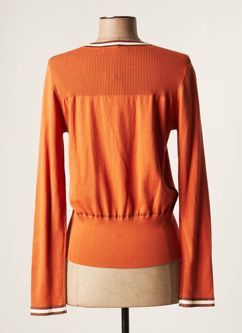 Gilet manches longues rose DEVERNOIS pour femme